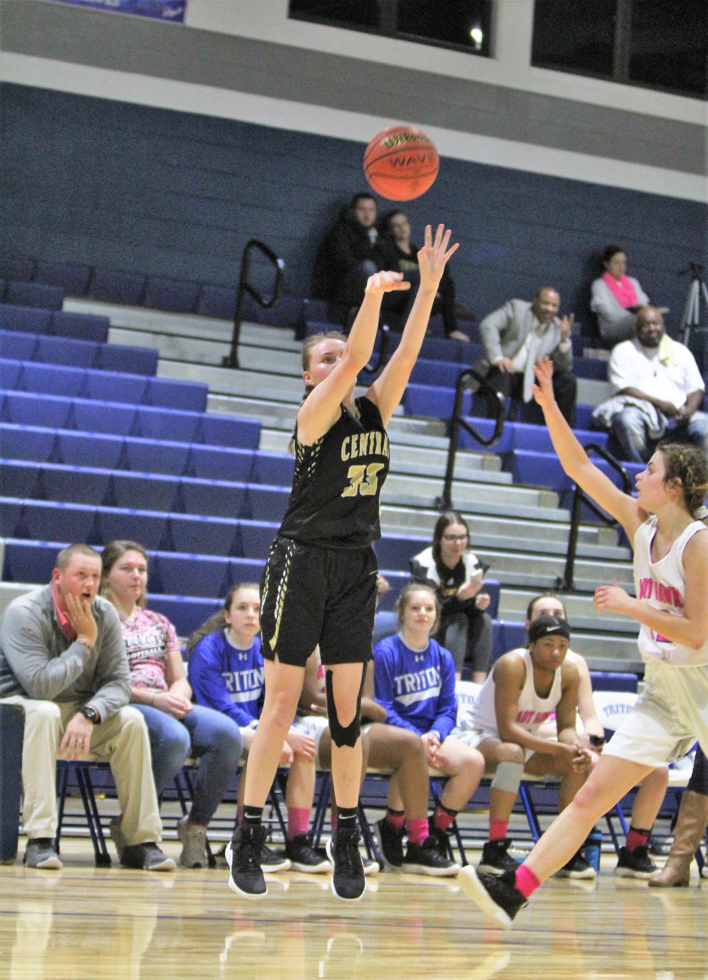 Central girls top Triton for third time