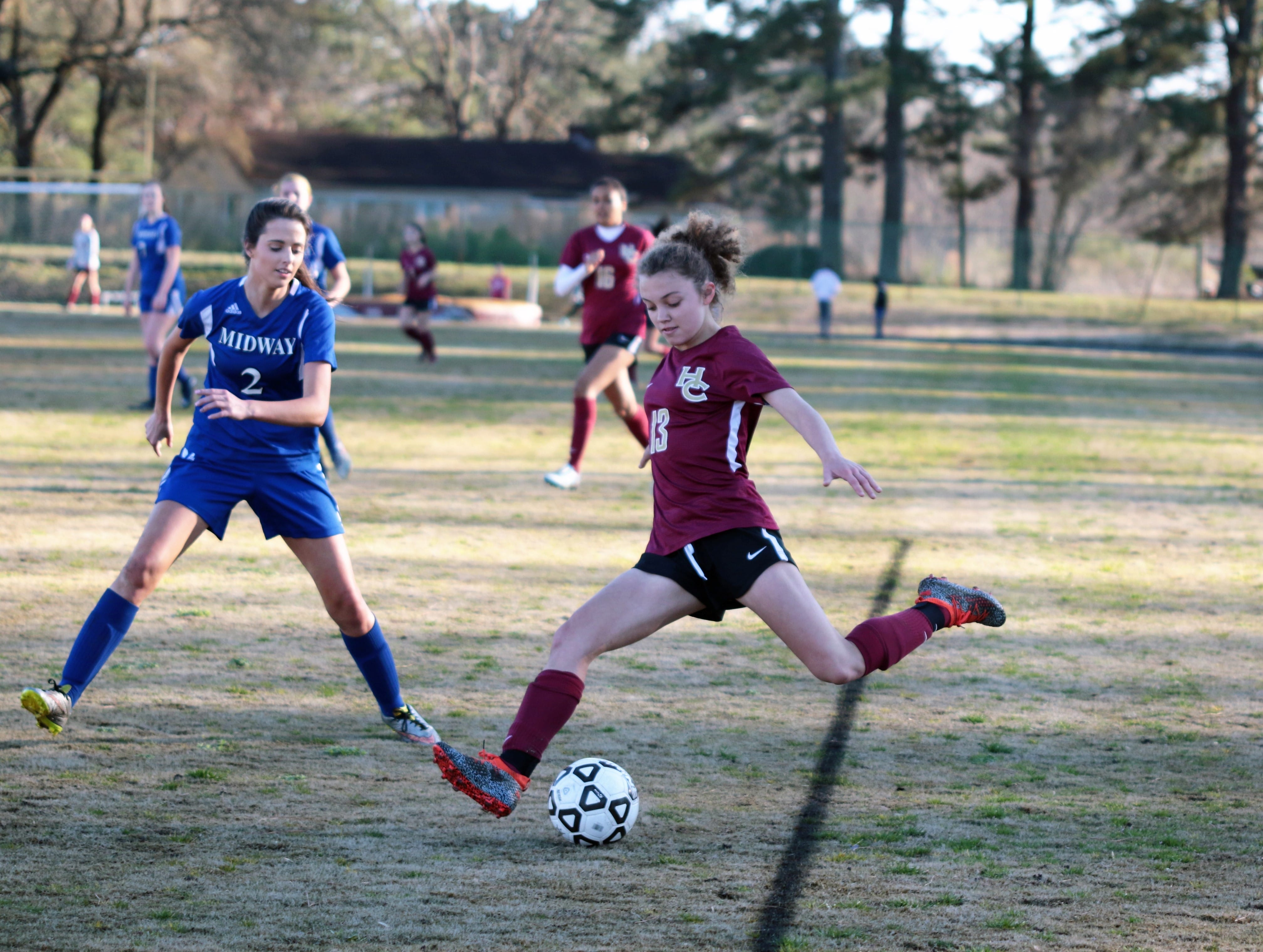 HC girls soccer shuts out Midway
