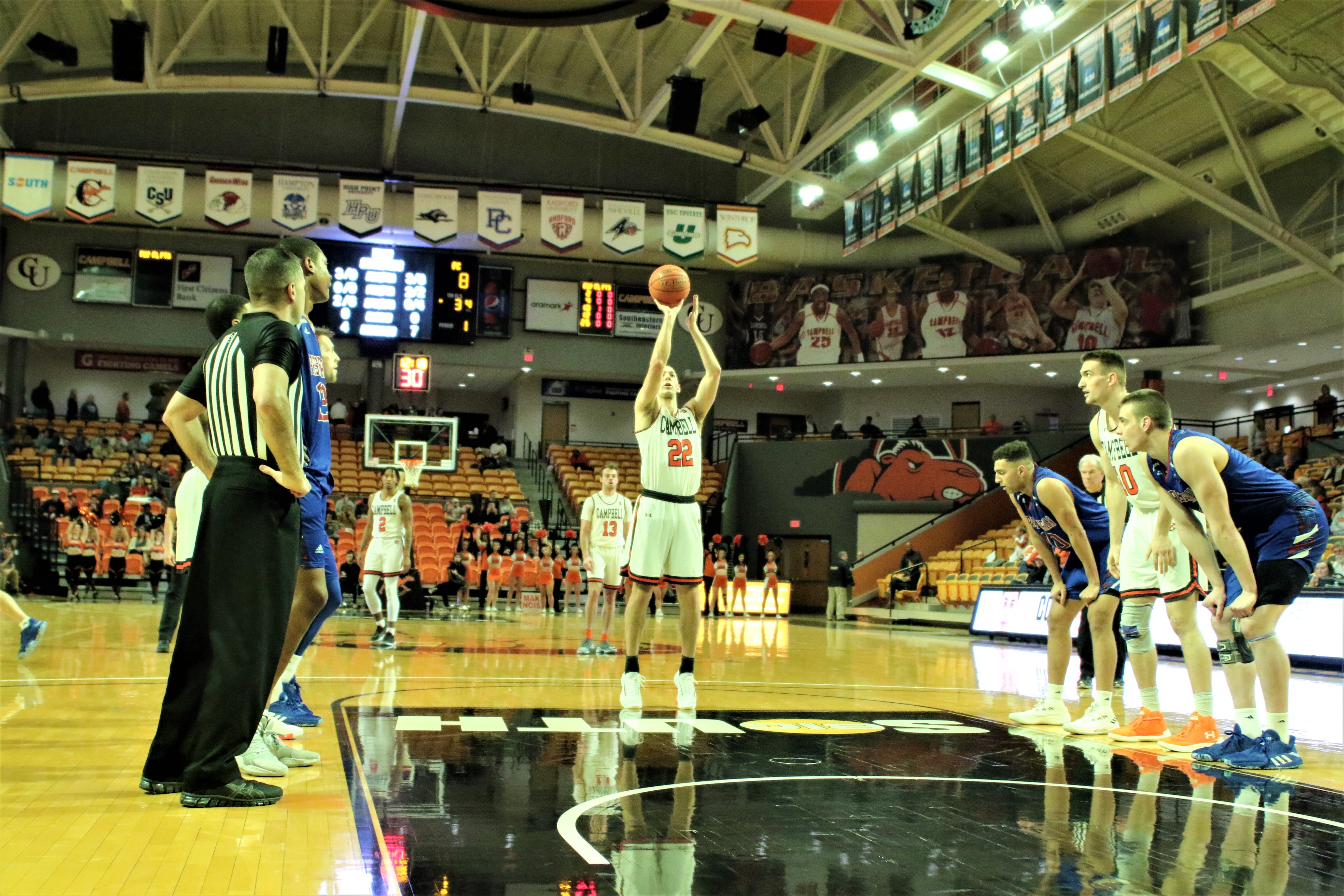 Camels post home hoops sweep