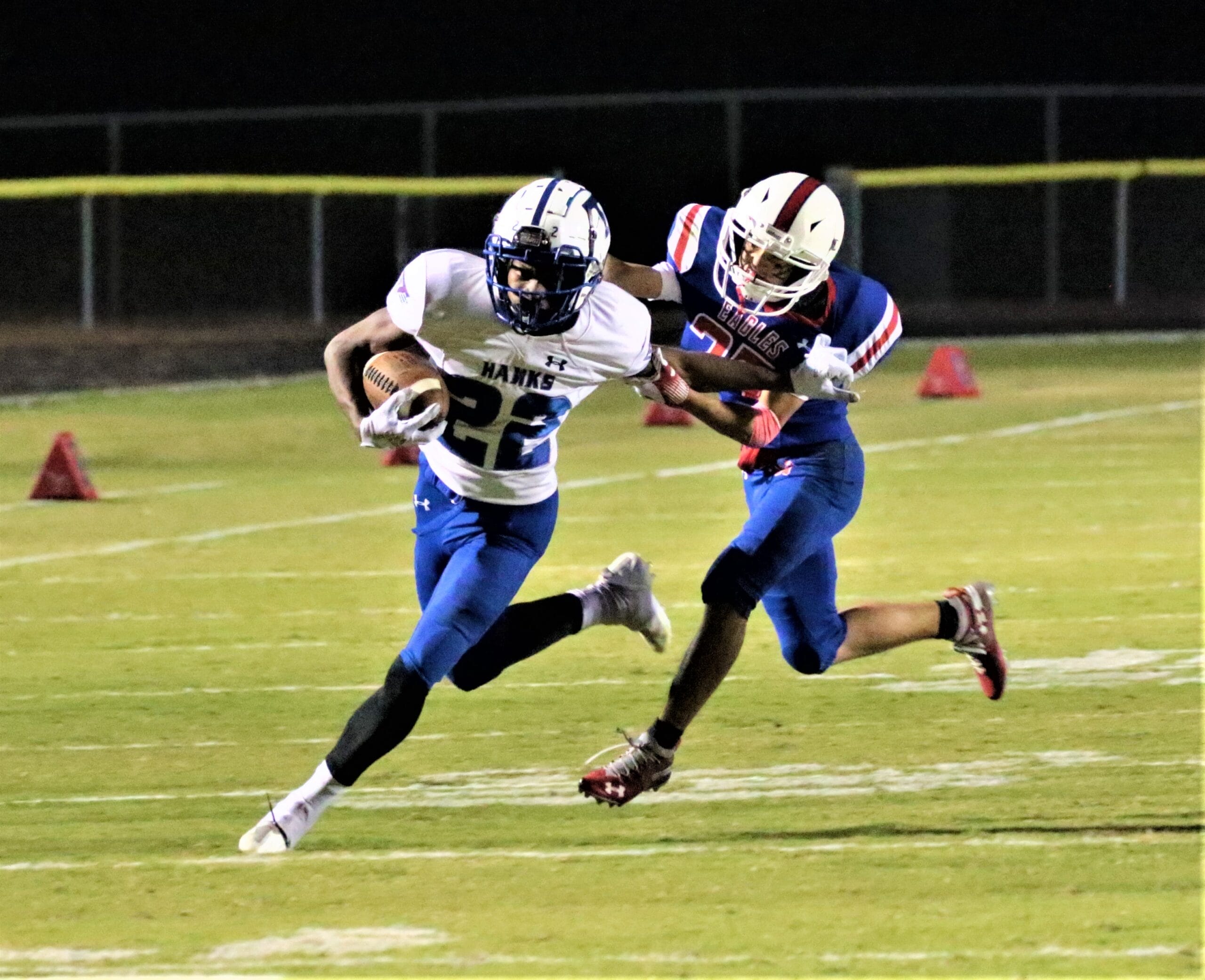 Hawks defeat Western, 56-21