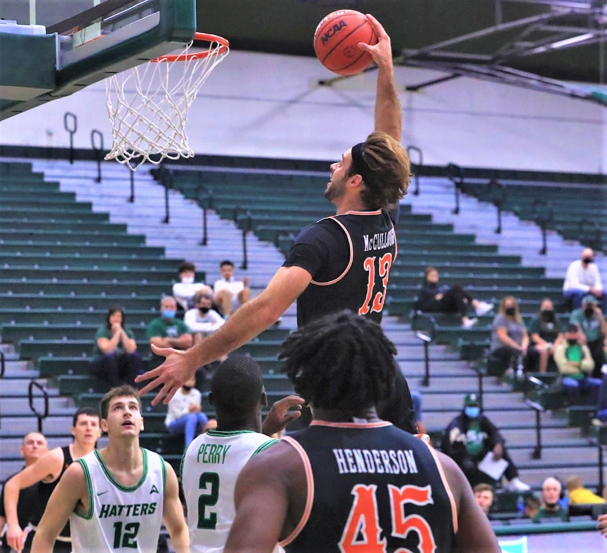 Short-handed Camels nip host Stetson, 60-58