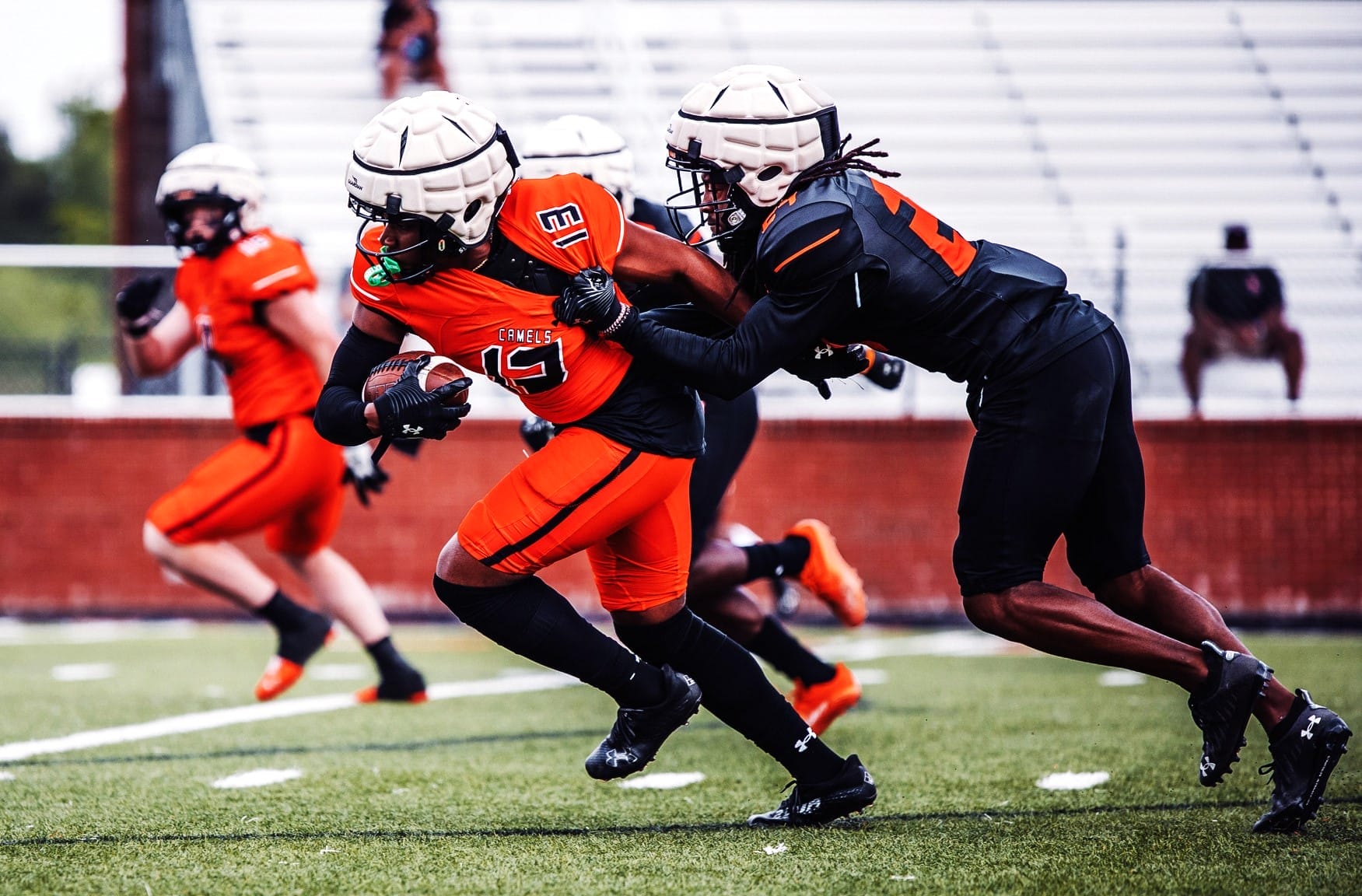 Campbell holds spring football scrimmage
