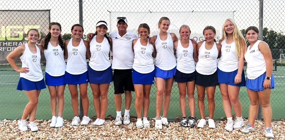 CFCA takes girls tennis opener at Oakwood in state championship rematch