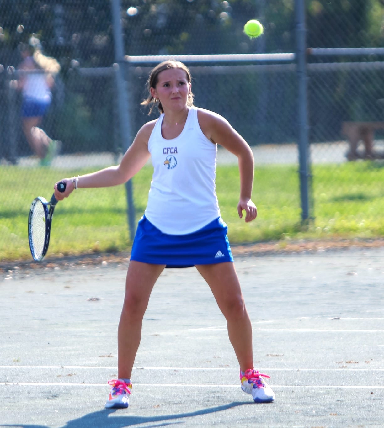 CFCA girls tennis downs host Wayne Prep, 8-1