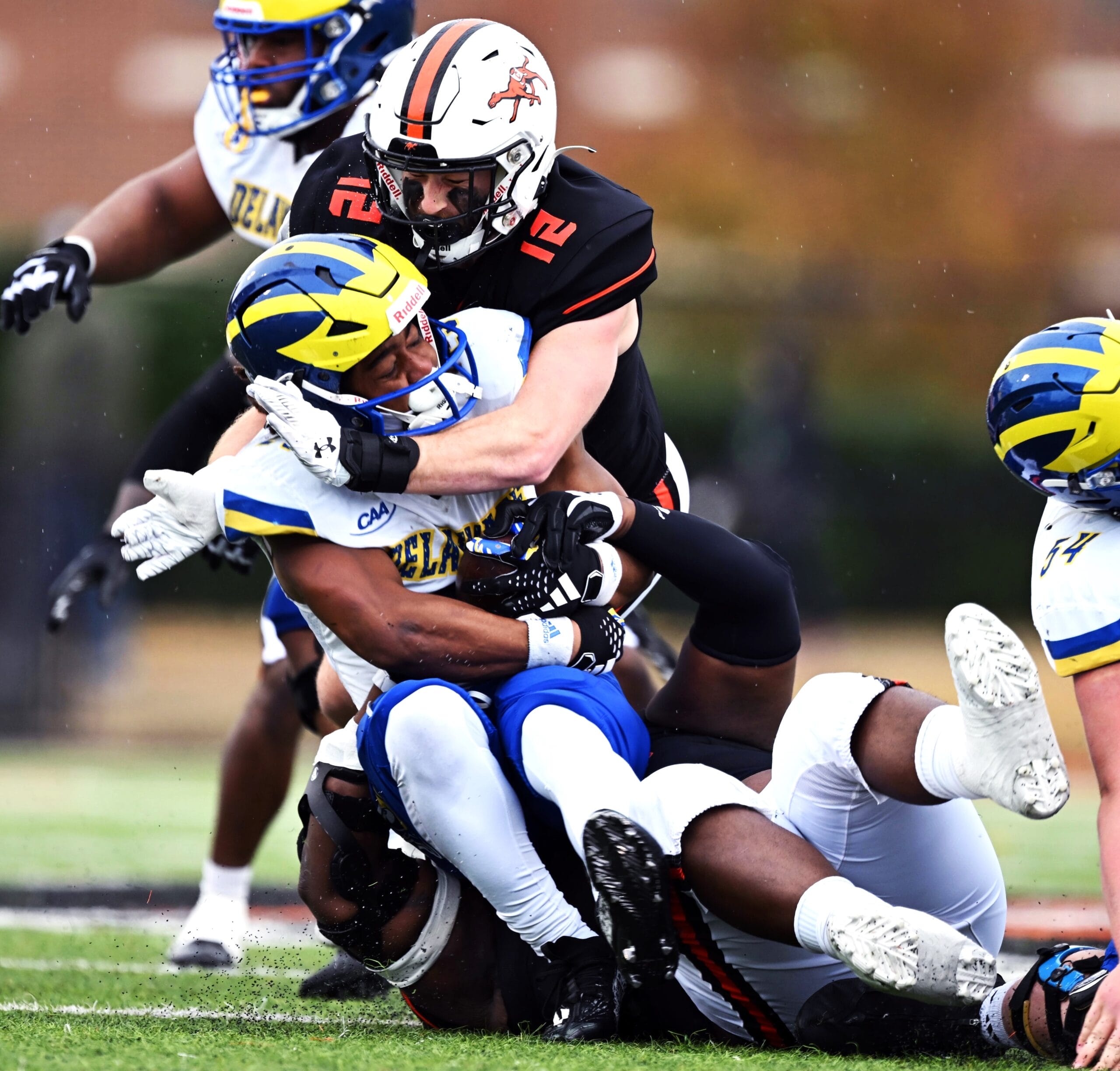 Delaware downs Camels as O’Connor passes for four touchdowns
