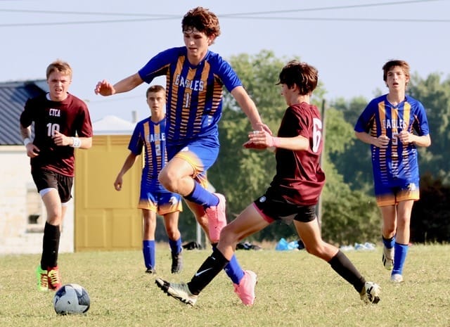 Eagles sweep soccer at Lee Christian, take two of three in volleyball
