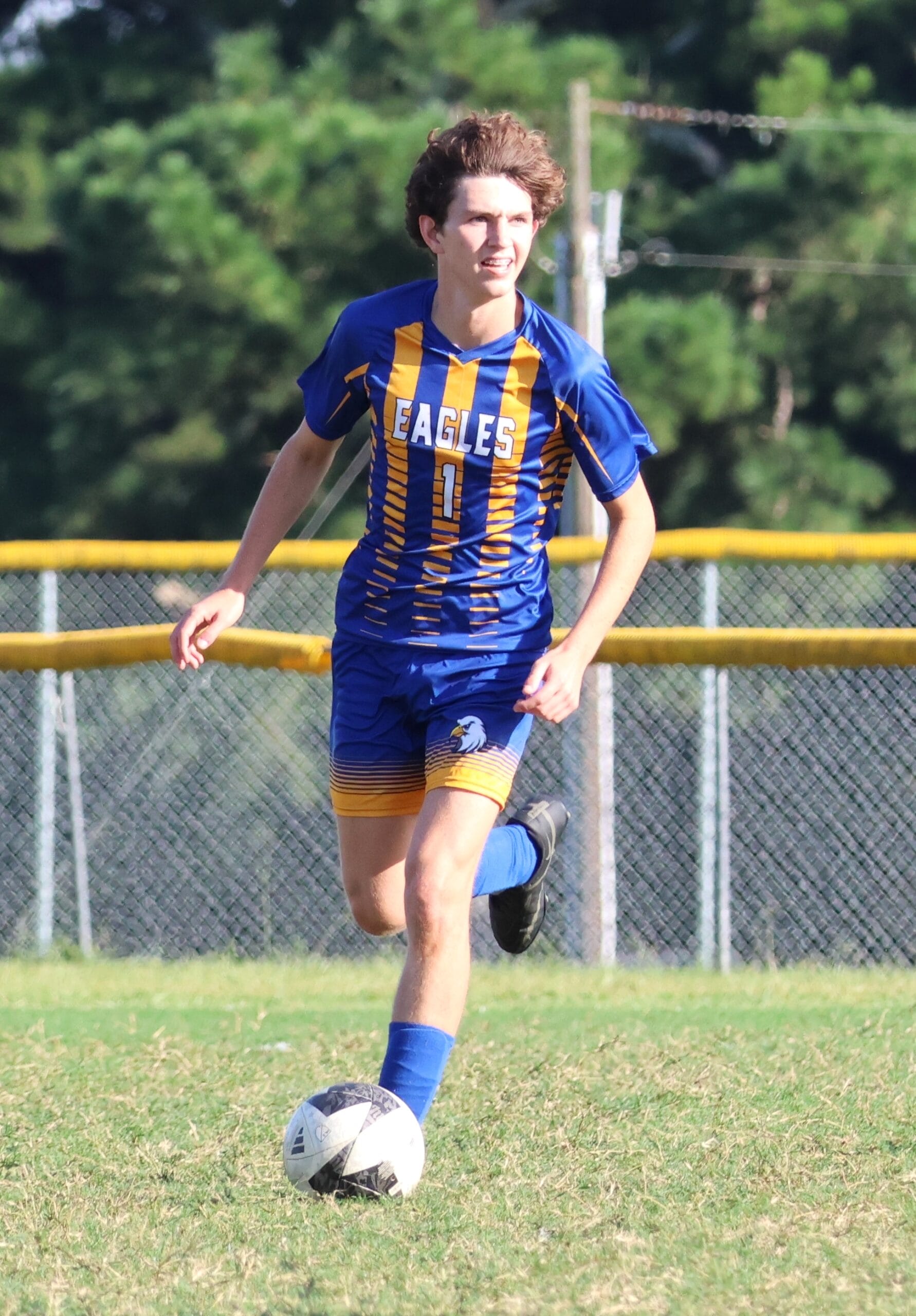 Hat tricks send Eagles to shutout soccer victory as volleyball splits with K-V