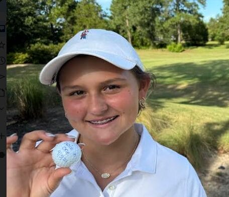 Carolina Wynns has hole in one in CFCA’s girls golf triumph at Quail Ridge