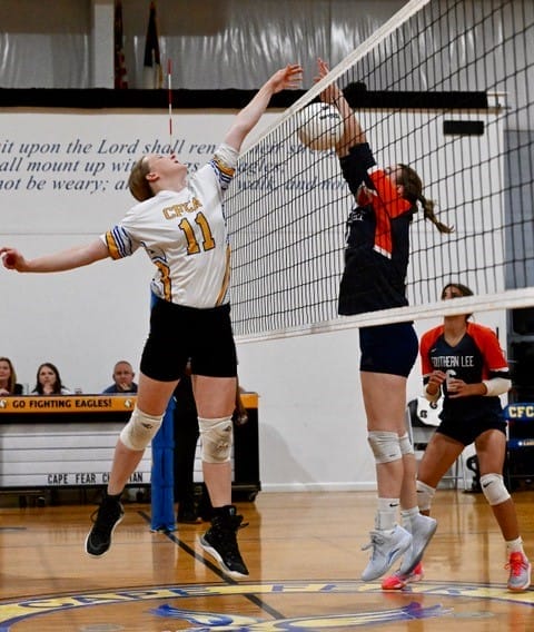CFCA volleyball gets pair of wins on Monday as junior varsity tops Southern Lee