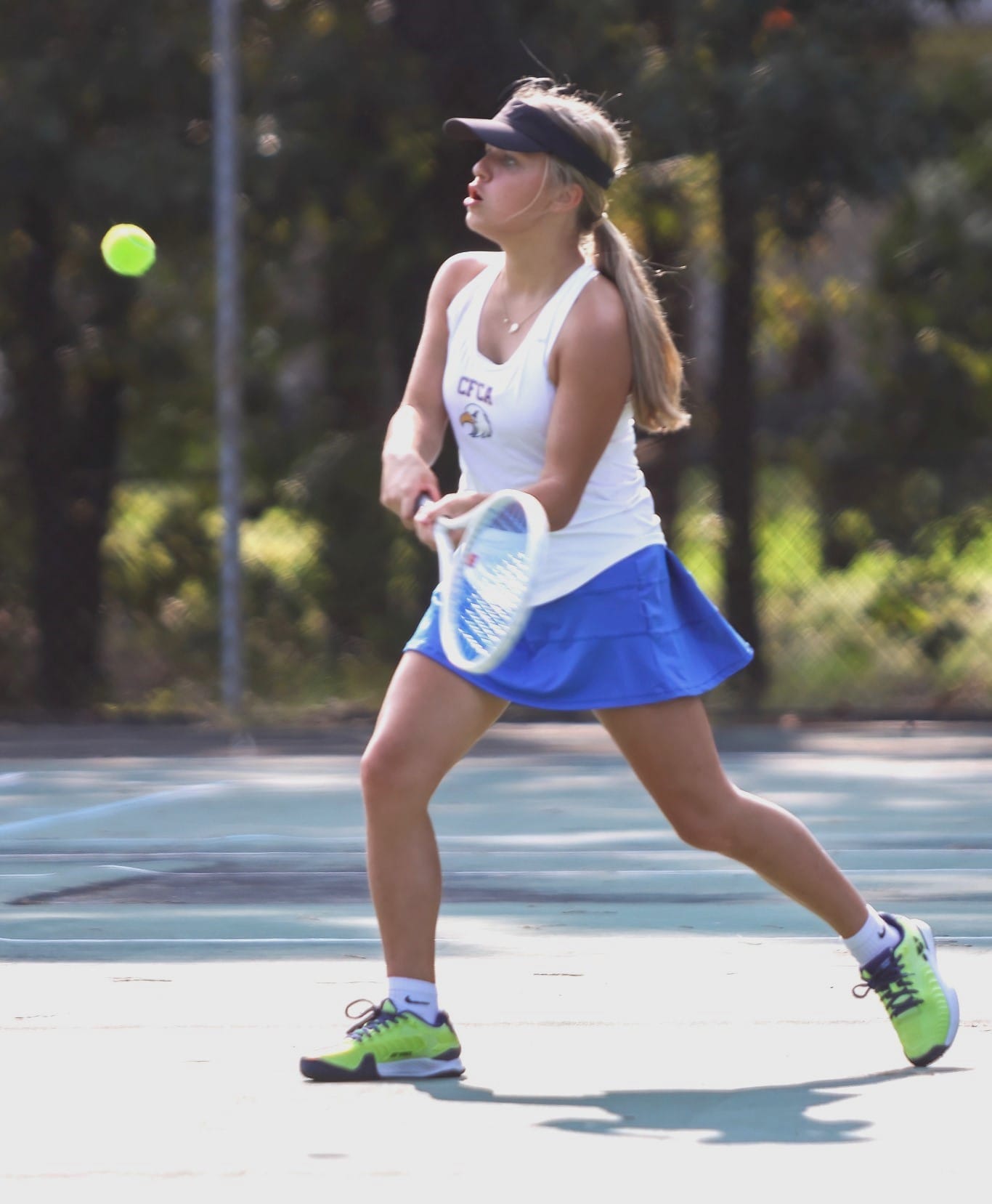 CFCA girls tennis team dominant in 9-0 win over host Fayetteville Christian